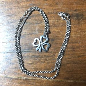 James Avery shamrock of hearts charm and necklace